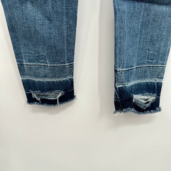 HUDSON NWT Nico Midrise Super Skinny Denim Jeans in Roses Wash // 00 - Picture 11 of 14